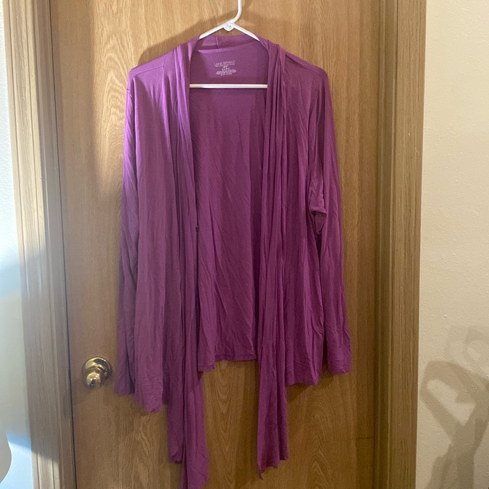 Lane Bryant Purple Long Sleeve Cardigan - Size 22/24 - $20